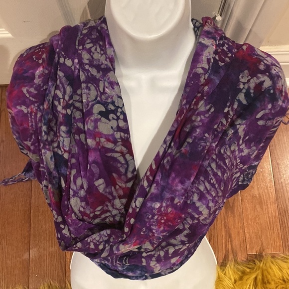 Fashion Abstract pattern tie  dye cover up oversized Wrap with Tassels - Picture 11 of 13